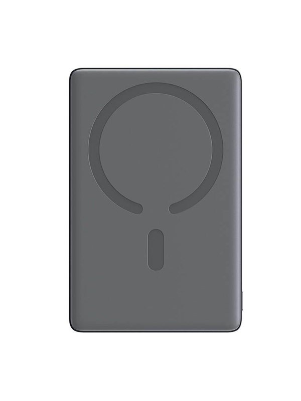 Joyroom magnetic powerbank JR-PBM08 20W 5000mAh slim (gray) Nødlader - Grey - 5000 mAh