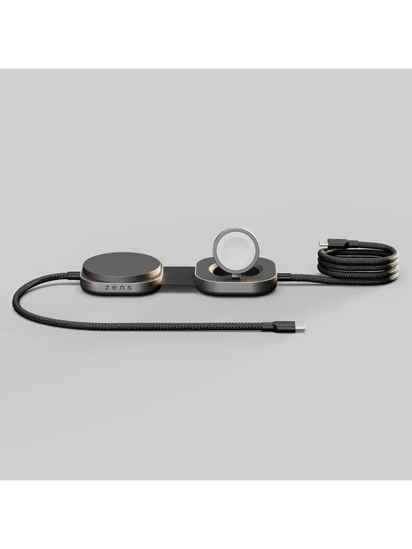 ZENS Charging Cable USB C-C Pro 3 - Magnetic Wireless Charger - Black