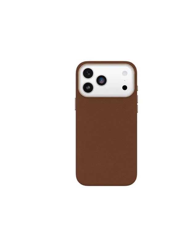 OtterBox Symmetry Cactus Leather Camera Control Apple iPhone 17 Pro Max Desert Saddle - brown