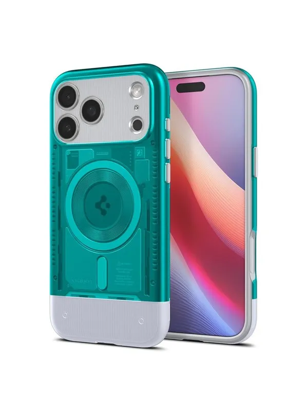 Spigen Classic C1 MagSafe - bondi blue - iPhone 17 Pro