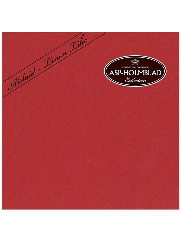 Asp-Holmblad Servietter  Airlaid Red