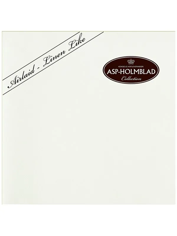 Asp-Holmblad Servietter Airlaid White