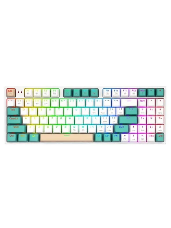 REDRAGON K643GWC-RGB-PRO Veigar Pro keyboard - Gamingtastatur - Engelsk (USA) - Hvit