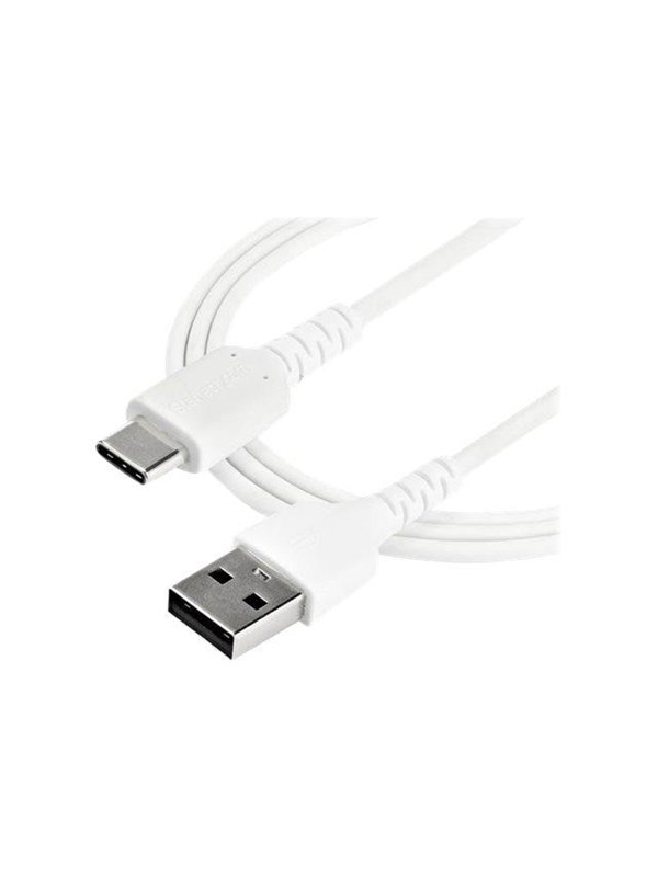 StarTech.com 1 m / 3.3 ft. USB 2.0 to USB C Cable - White - Aramid Fiber - USB-C cable - 1 m