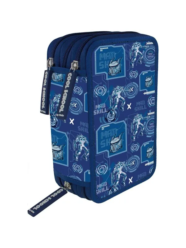 Tinka PENCILCASE TRIPPEL CYBER ROBOT  COOL SCHOOL