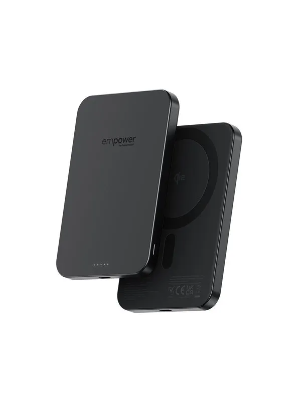empower by PanzerGlass empower Bank | 5000mAh | Space Black Nødlader - Svart - 5000 mAh