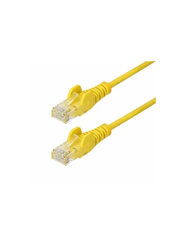 StarTech.com 1m Yellow Slim CAT6 Ethernet Cable Snagless 28AWG LSZH - patch cable - 1 m - yellow - Gul - 1m