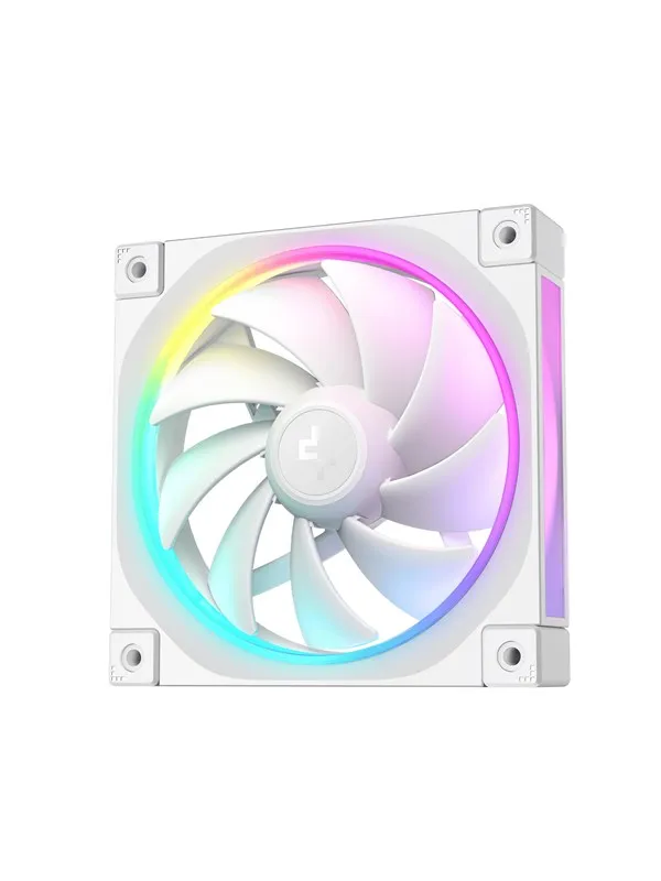 DeepCool FL12 WH - Kabinettvifte - 120mm - Hvit med RGB-lys - 32 dBA