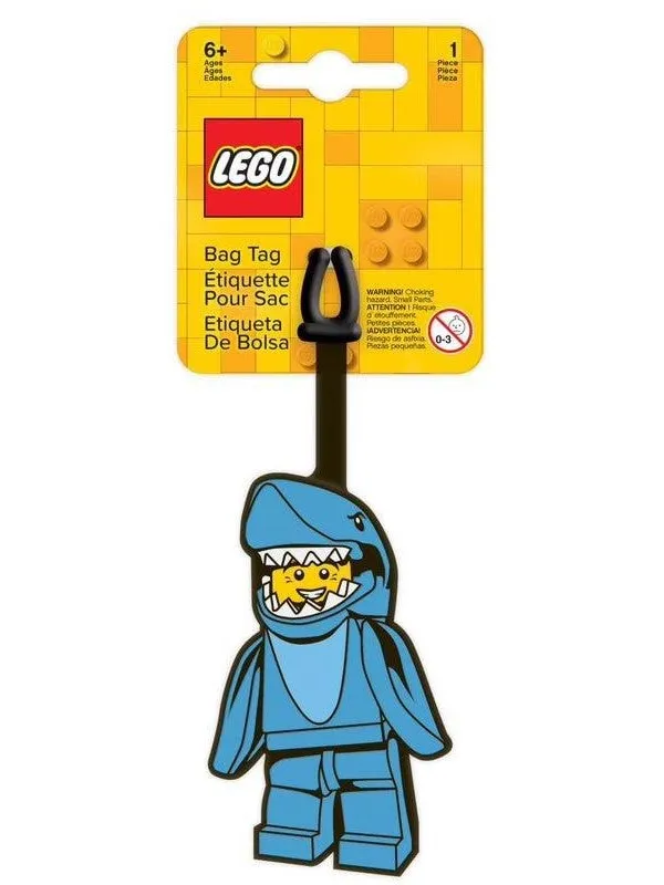 Euromic LEGO® Iconic Bag Tag-Shark Suit Guy