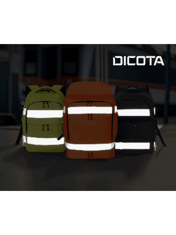 Dicota HI-VIS Ryggsekk  - 25 Liter | Oransje