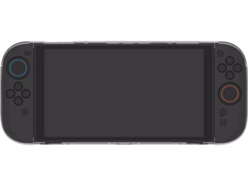 Deltaco Transparent PC-deksel for Nintendo Switch 2 (Smokey Grey)