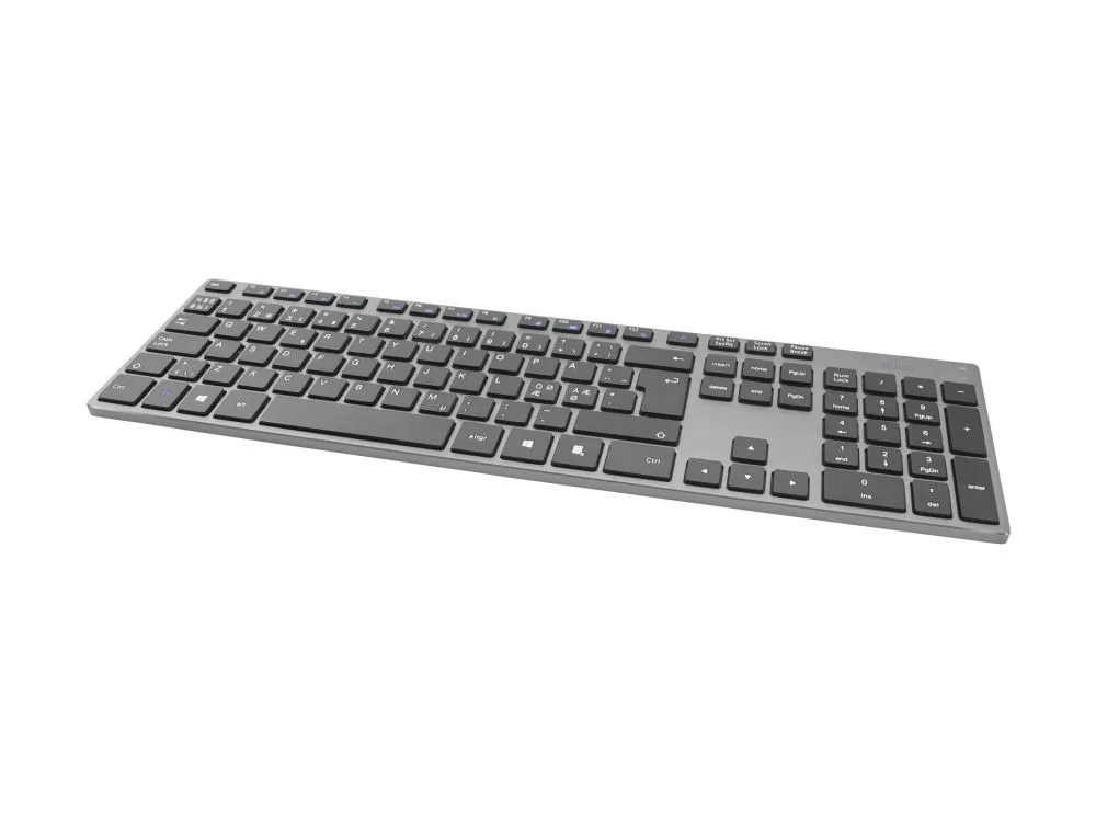 Deltaco Wireless Keyboard Dark Grey - Tastatur - Nordisk - Grå