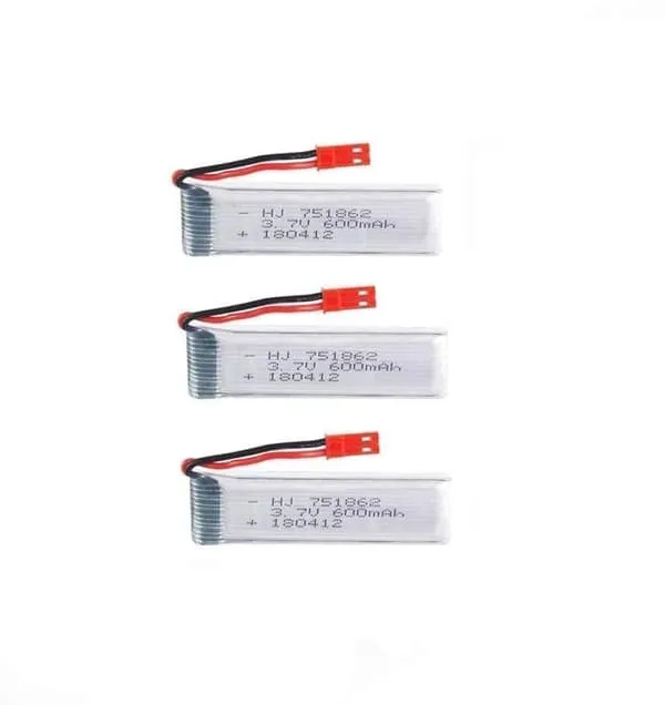 WLtoys 3 deler Batteri Lipo Oppladbart (3,7V 600 mAh) for RC Droner quadcopter U817 U817C U817A U818A V959 V969 - Tilbehør til Fjernstyrte Leker