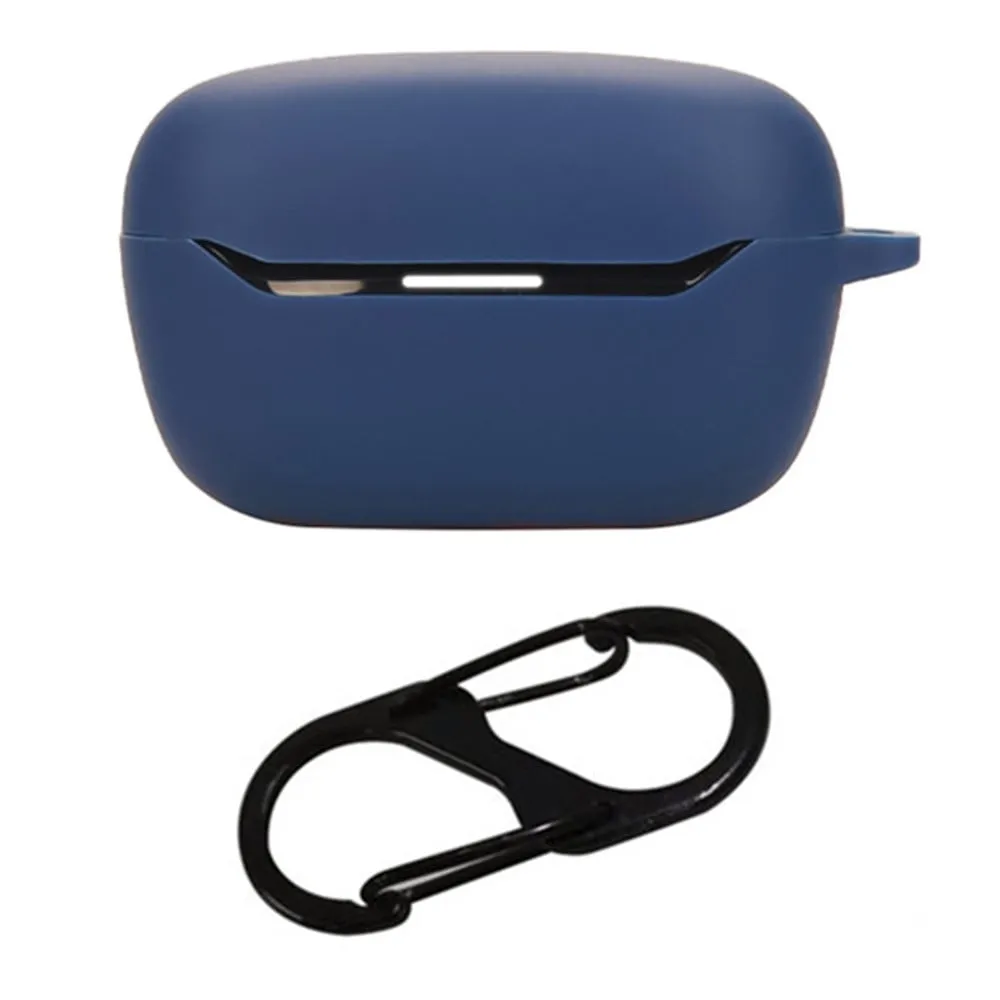 JBL Endurance Race 2 Case with Anti Lost Buckle Bluetooth Earbuds Silicone Protective Cover - Dark Blue