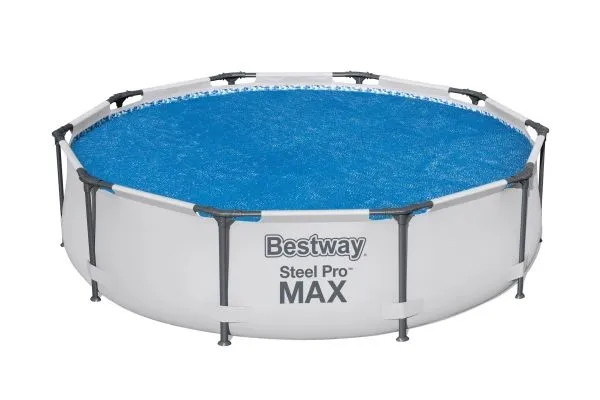 Bestway 58241 / 24, Solseil til svømmebasseng, Overjordisk basseng, Rund, Blå, Bestway 3,05 m, 2,89 m