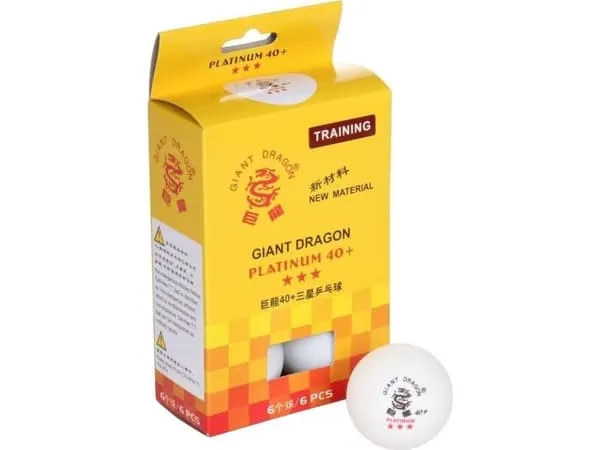 Smj Giant Dragon Platinum Star *** 8333 bordtennisballer 6 stk.