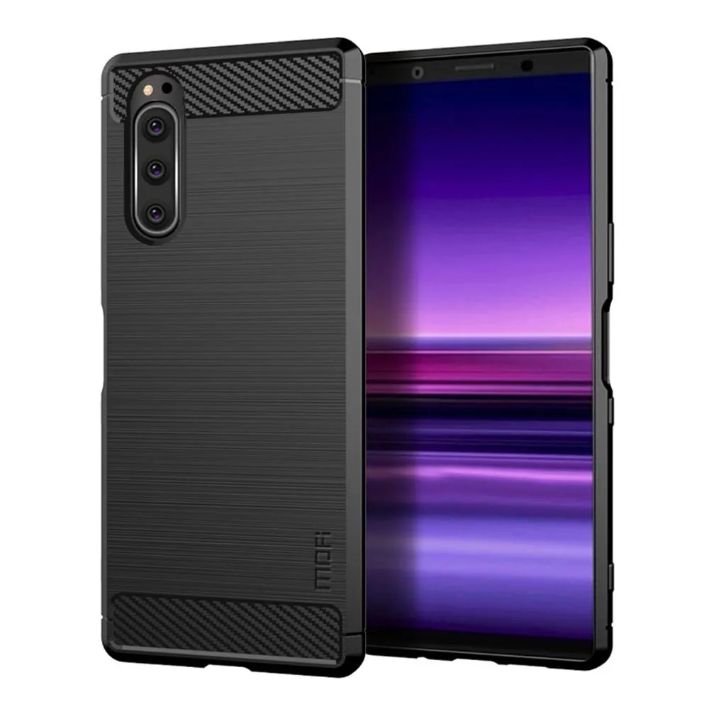 MoFi Carbon Sony Xperia 5 deksel - Svart