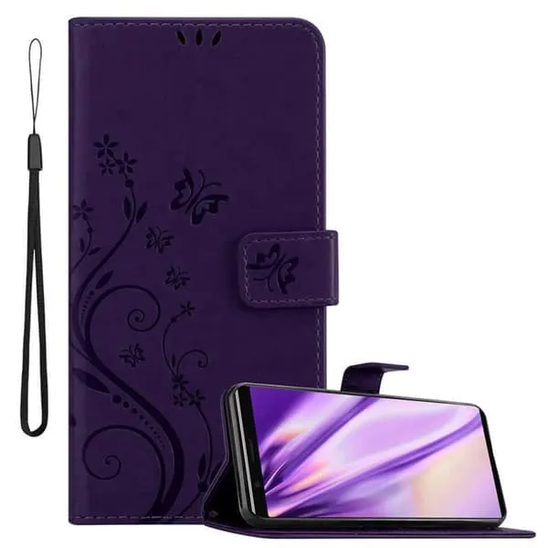 Deksel til Sony Xperia 5 Lommebokdeksel i blomster design med magnetisk lukking, stativfunksjon og kortplasser