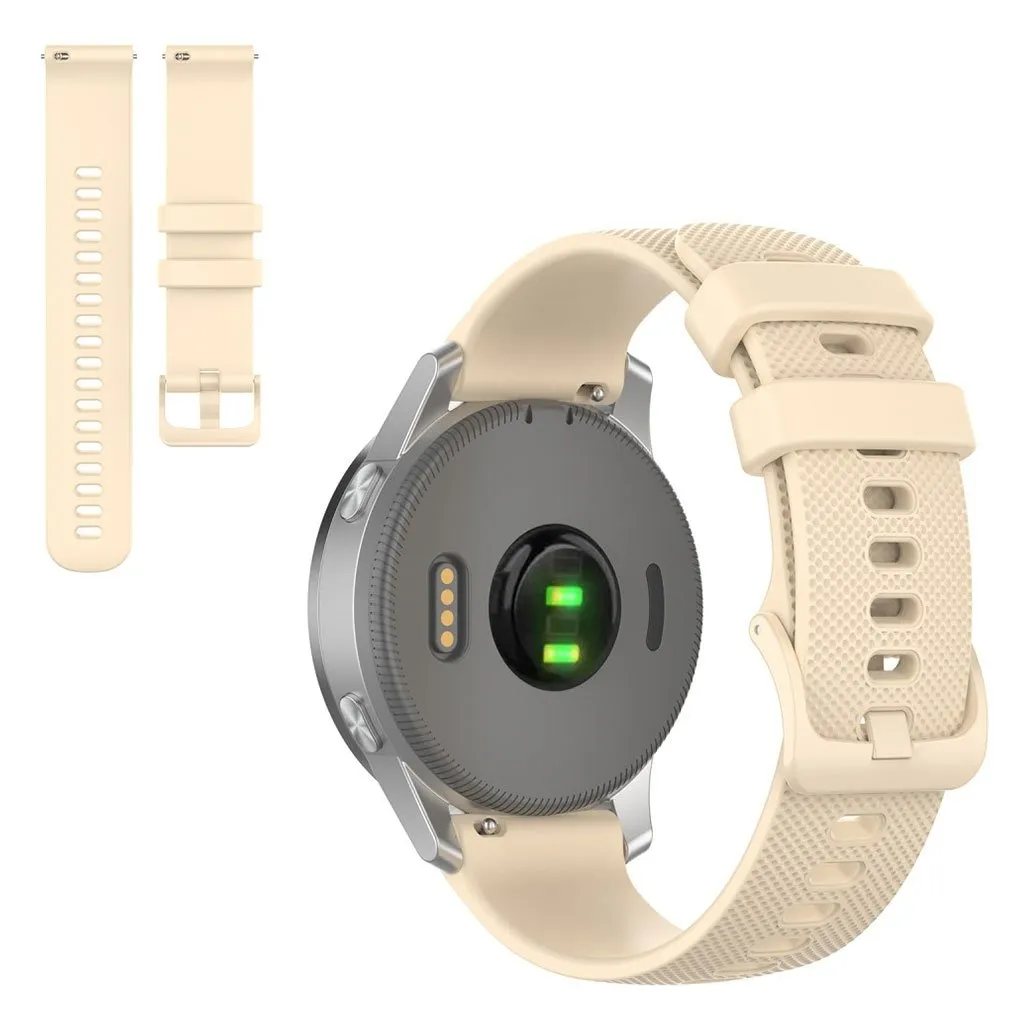 Garmin Venu 2S / Vivoactive 4S / Vivomove 3S ensfarget klokkerem - Beige