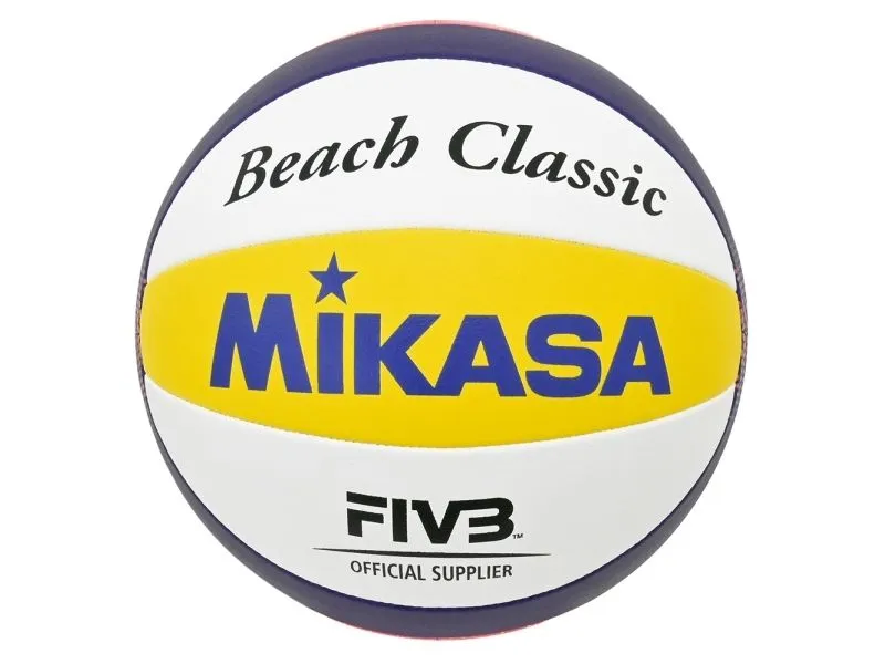 MIKASA BV551C, 10-panel ball, Blå, Hvit, Gult, Composite, Nylon, Utendørs, 66 - 68 cm, FIVB
