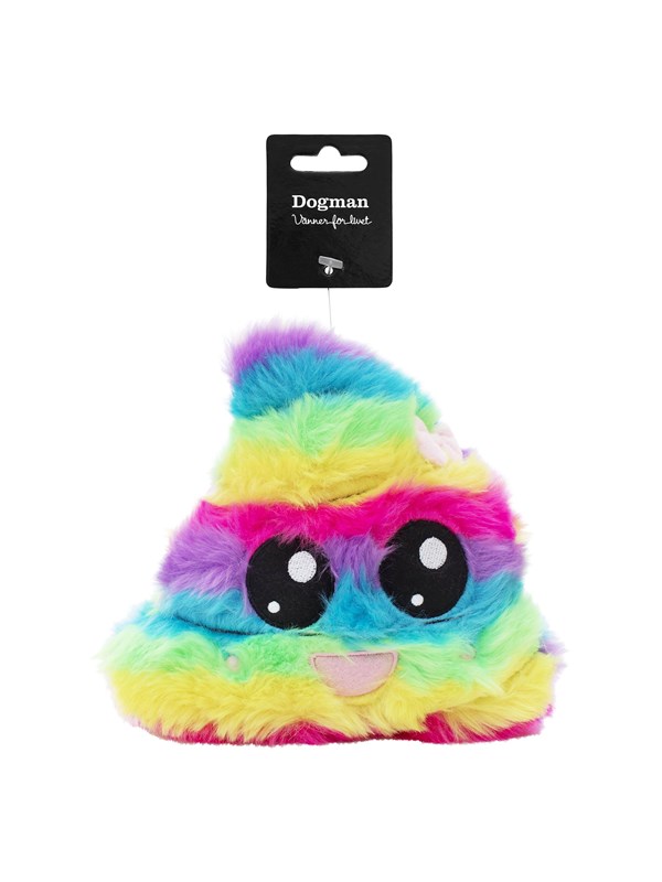 Dogman Dog Toy Rainbow Poop Kawaii Plushie Squeaker 20cm