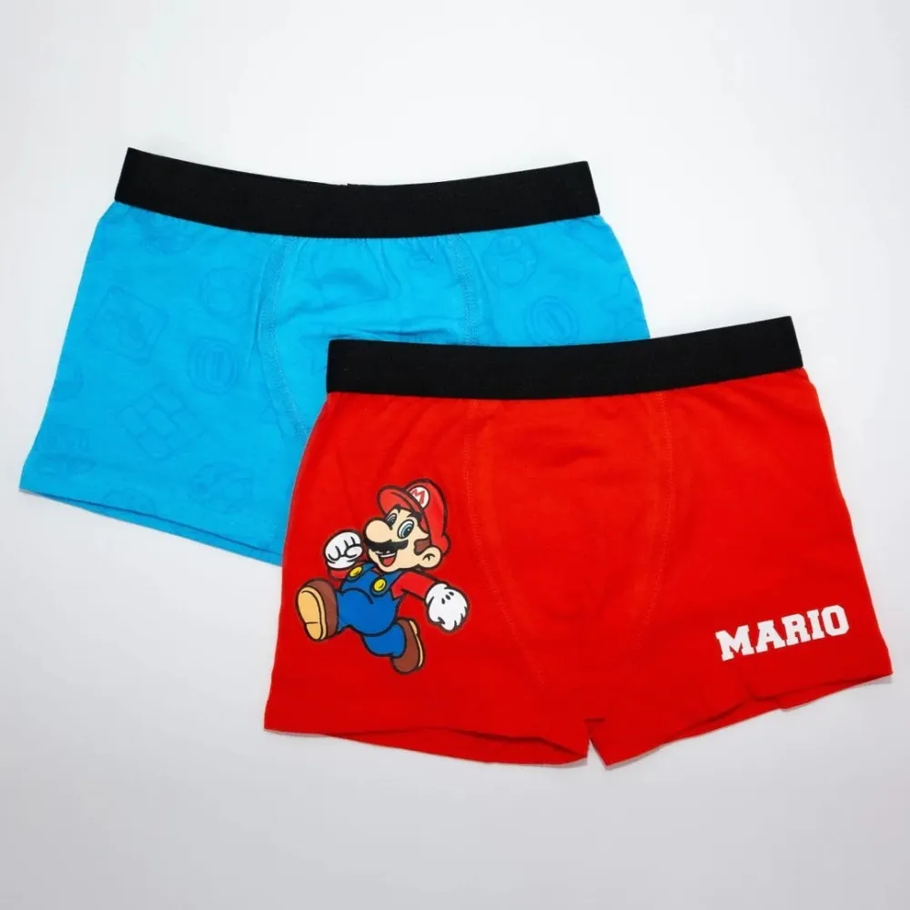Super Mario Boxershorts for Barn - 2-Pakning - 8 år