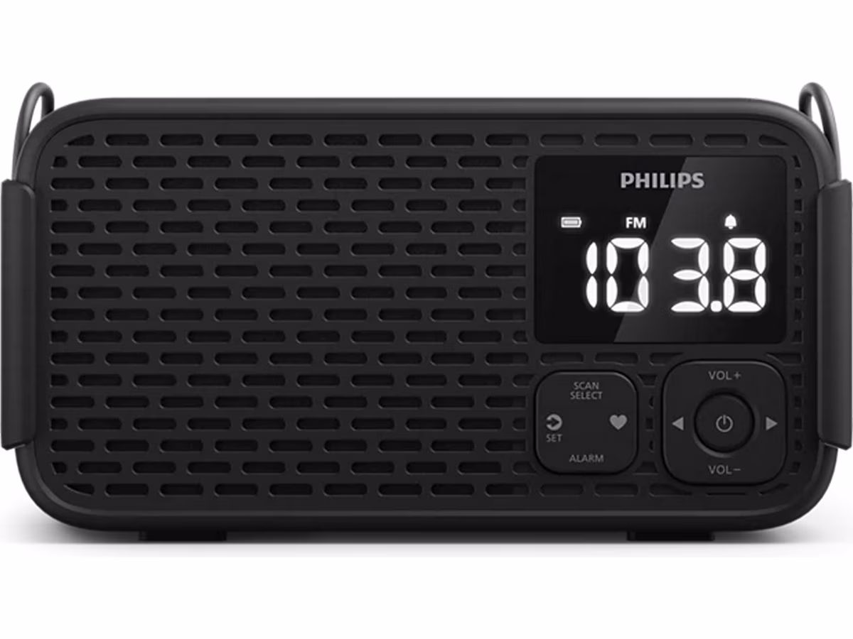 Portable emergency radio with Flashlight
