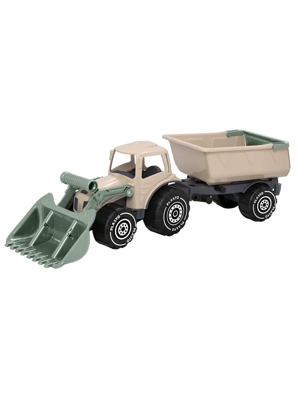 Plasto  Soft Neutrals Tractor with trailer and fron