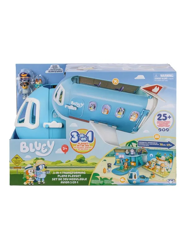Bluey Escape Convertible Flight Playset 3-in-1