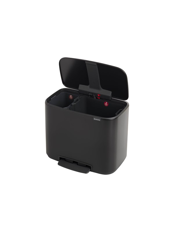 brabantia Bo Brabantia 11L + 23L Bo Pedal Bin - Matt Black