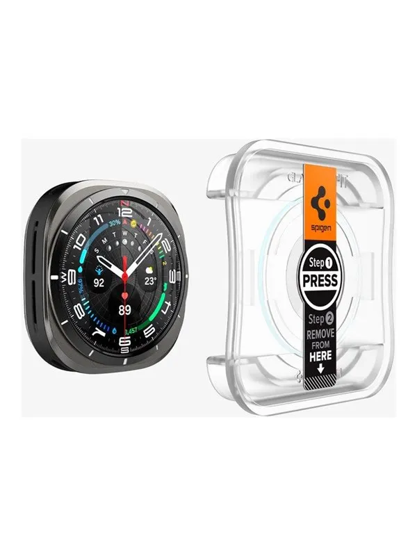 Spigen Glass tR EZ Fit 2 Pack  - transparency - Samsung Galaxy Watch Ultra