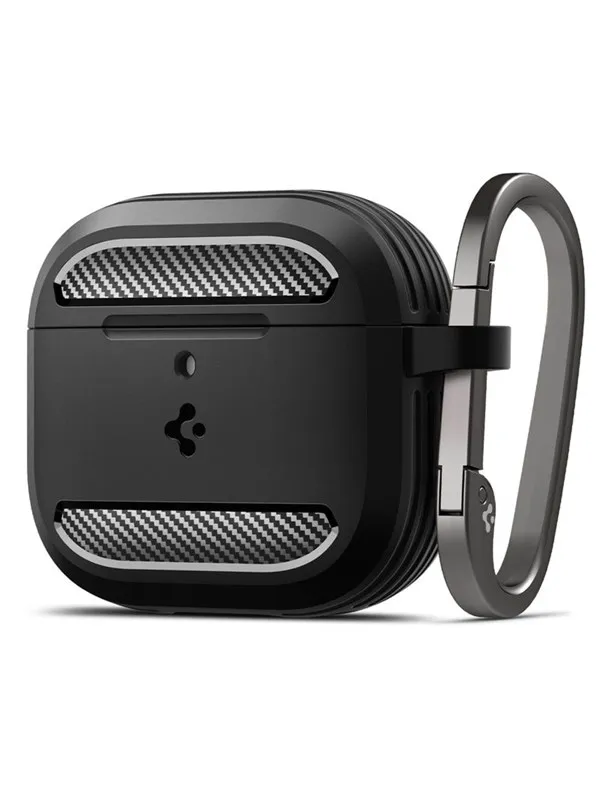 Spigen Rugged Armor - matte black - AirPods 4
