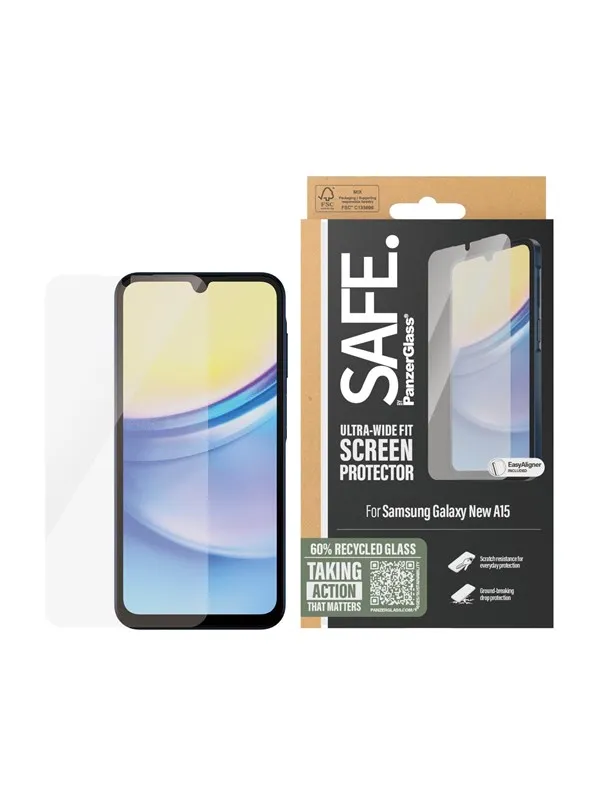 SAFE by PanzerGlass Screen Protector Samsung Galaxy A16 | A16 5G | Ultra-Wide Fit