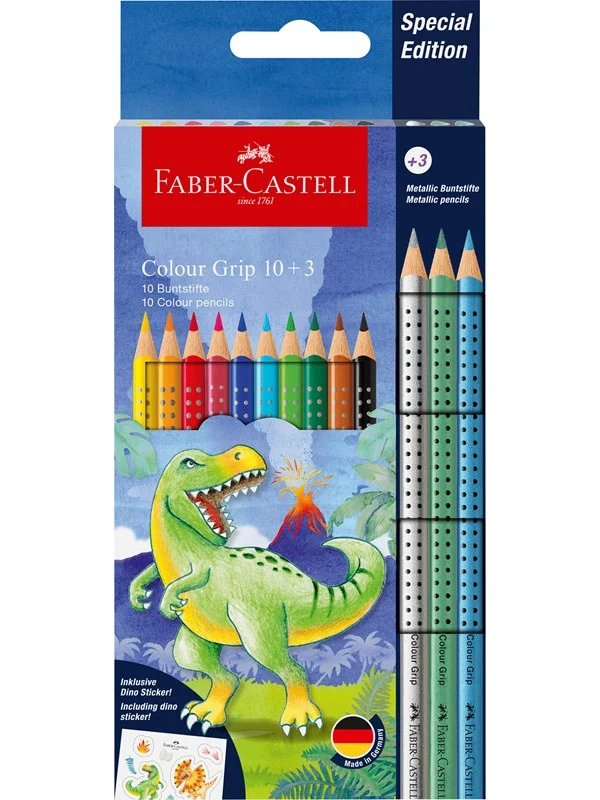 Faber-Castell CP Colour Grip dinosaurus 10+3