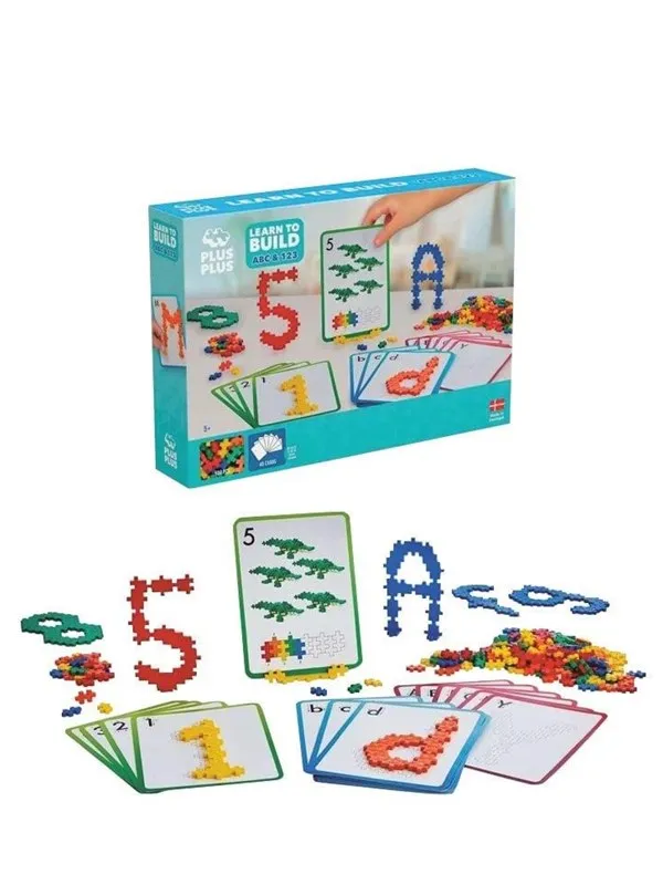 Plus-Plus Learn To Build ABC & 123 600 pcs