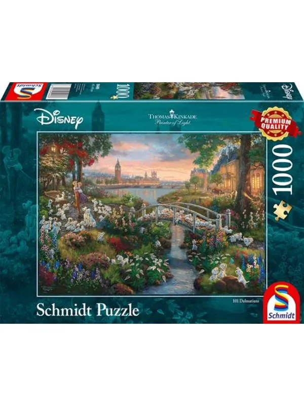 Schmidt Puzzle Thomas Kinkade: Disney 101 Dalmatians 1000 pcs