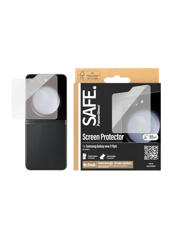 SAFE by PanzerGlass Screen Protector Samsung Galaxy Z Flip6 | Classic Fit
