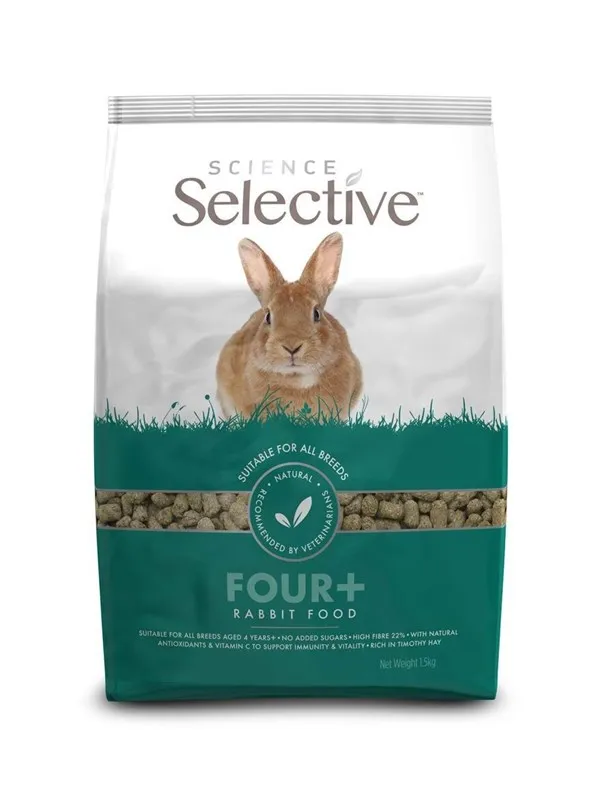 Science Selective Kaninmat Four+ 1.5kg