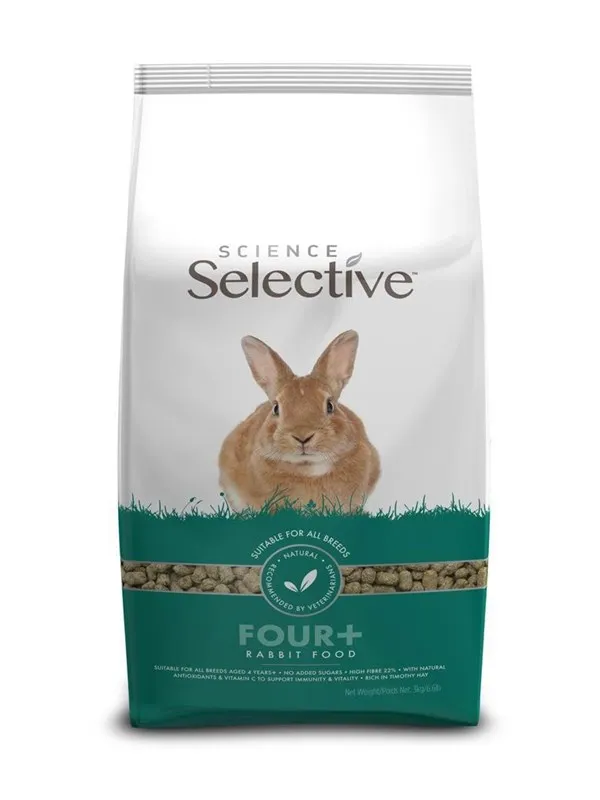 Science Selective Kaninmat Four+ 3kg