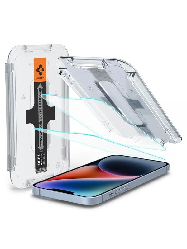 Spigen Glass tR EZ Fit HD 1 Pack open sensor - iPhone 16e/14/13/13 Pro
