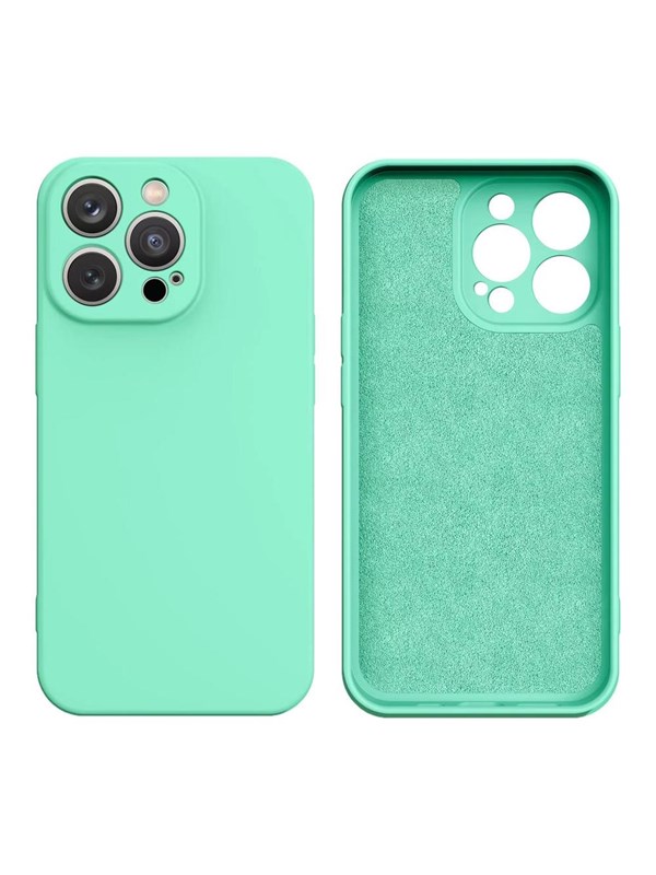 Hurtel Silicone Case - iPhone 14 Plus Silicone Cover Mint Green