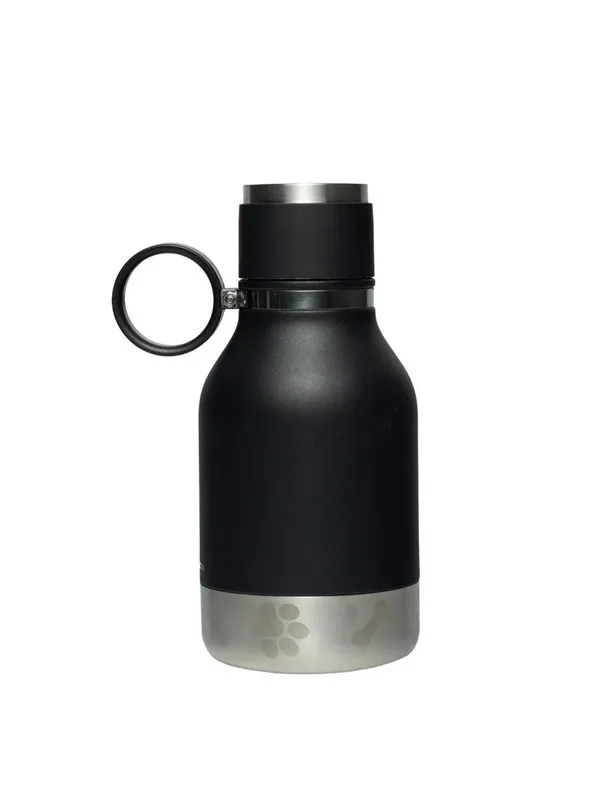 ASOBU Stainless Steel Dog Bowl Bottle Black 975ml