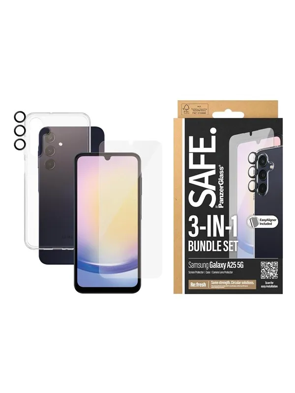 SAFE by PanzerGlass 3-in-1 Protection Pack Samsung Galaxy A25 5G