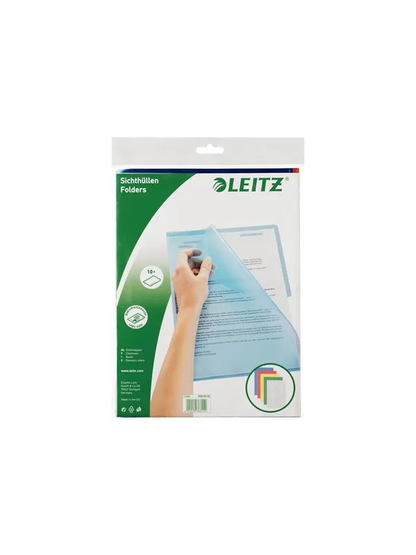 Leitz Standard - L-shaped folder - for A4 - assorted colours (pack of 10)