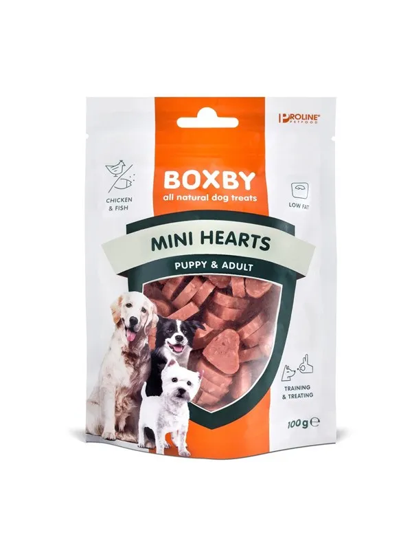 BOXBY Mini Hearts Puppy & Adult 100g