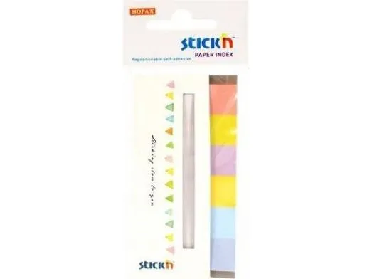 Klistremerker / bokmerker av papir, blandet 6 farger neon Candy (242351)