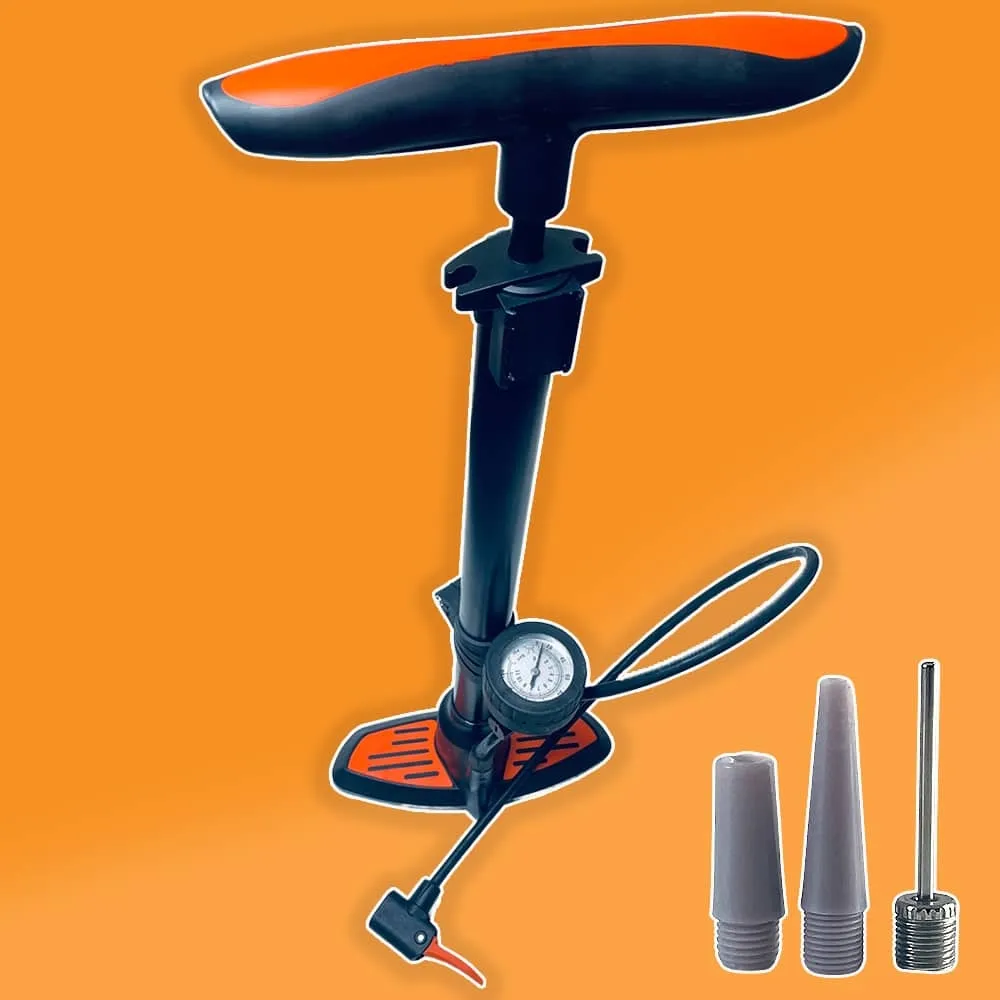 Sykkelpumpe Deluxe: 11 bar/160 PSI med Integrert Manometer