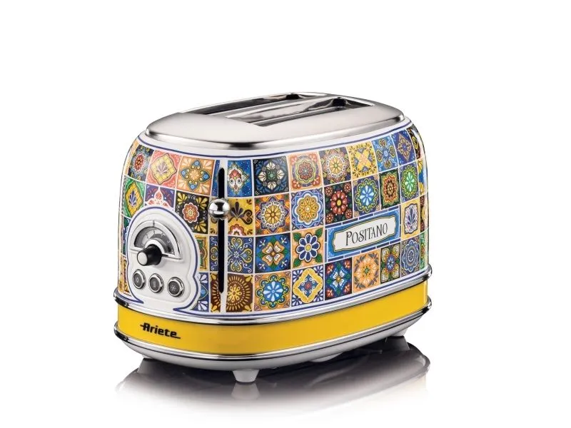 Ariete 0155/1P, 2 skiver, Blå, Gult, Metall, 810 W, 220-240 V, 50/60 Hz