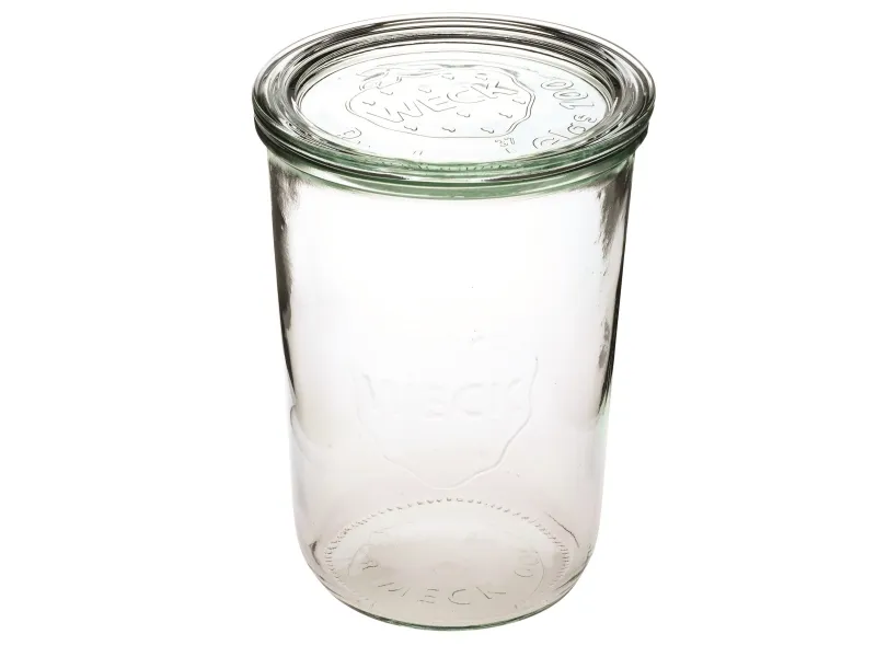 Patentglass Weck 850ml Ø10, 8xh14,7cm uten lokk.