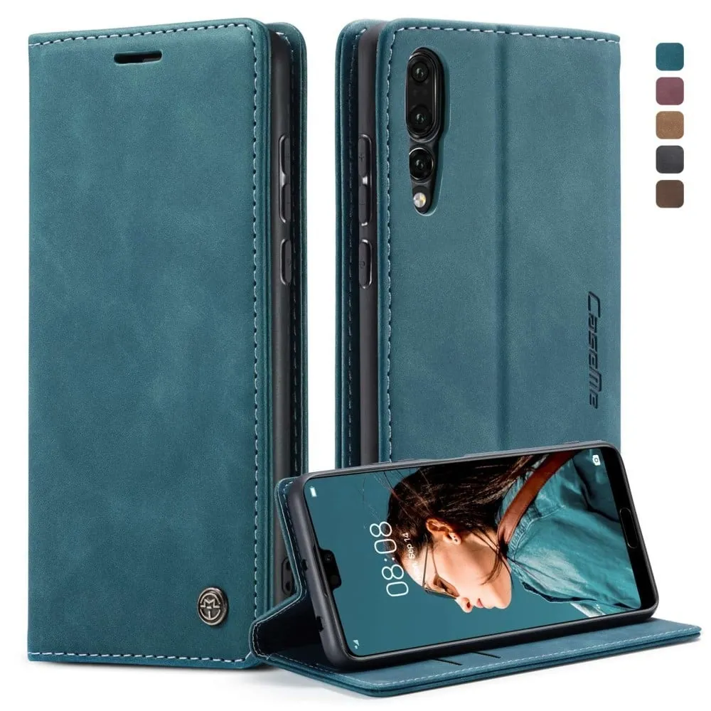 CaseMe Huawei P20 Pro Vintage Etui - Blå
